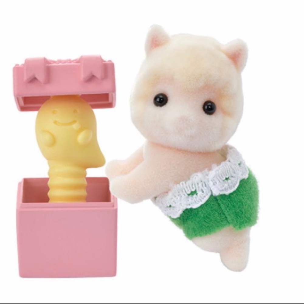 Calico Critters / SF Alpaca Baby & Jack-In-The-Box